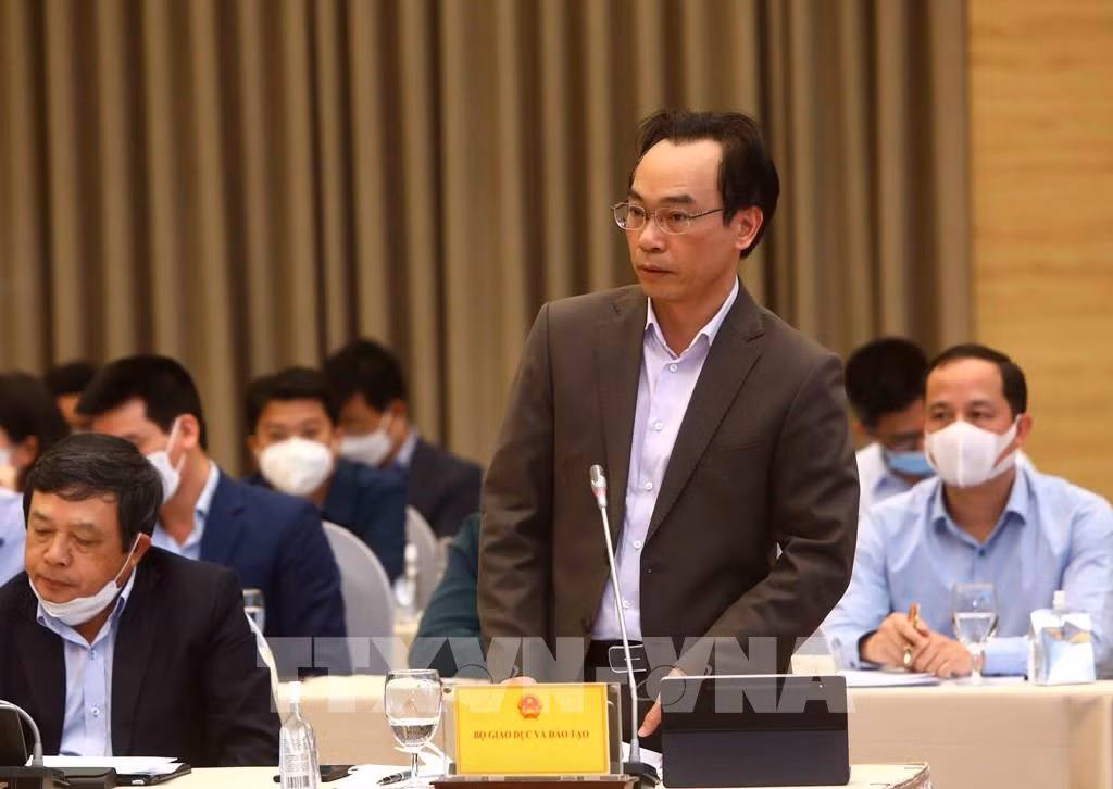Họp báo Chính phủ thường kỳ tháng 3/2022: Đã có 92,17% số học sinh trở lại trường học trực tiếp ảnh 1