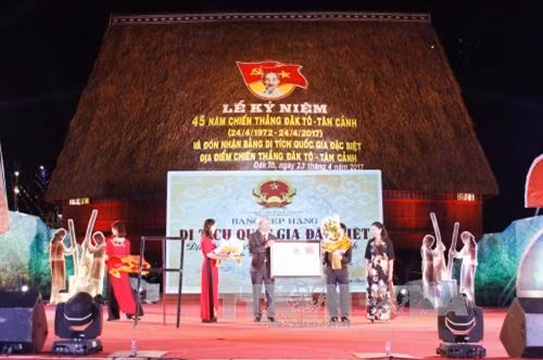 Kon Tum nhận Bằng di tích quốc gia đặc biệt địa điểm Chiến thắng Đăk Tô - Tân Cảnh ảnh 7