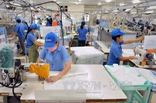 Công ty TNHH HOSINO Việt Nam (vốn 100% Nhật Bản), khu công nghiệp Vĩnh Lộc A, Thành phố Hồ Chí Minh chuyên sản xuất túi khí an toàn cho xe ôtô có hơn 1.000 lao động trở lại làm việc sau Tết, đạt tỷ lệ 90%, với kế họach sản xuất 5 triệu sản phẩm trong năm 2017. Ảnh: An Hiếu - TTXVN