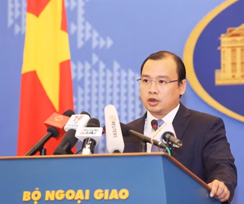 Người Phát ngôn Bộ Ngoại giao Lê Hải Bình. Ảnh: TTXVN