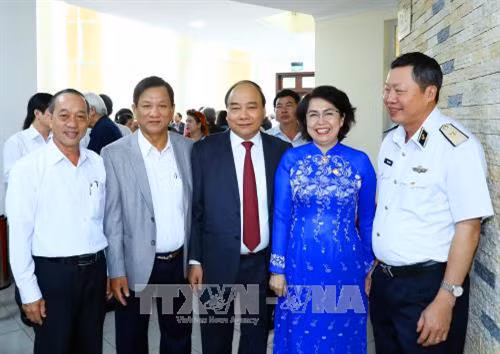 Thủ tướng Nguyễn Xuân Phúc và các đại biểu tham dự hội nghị. Ảnh: Thống Nhất-TTXVN