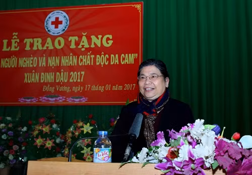 Phó Chủ tịch Quốc hội Tòng Thị Phóng phát biểu. Ảnh: Phương Hoa - TTXVN