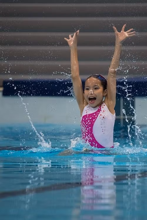 Một số hình ảnh về các bài thi của các vận động viên tại Giải Bơi Nghệ thuật Singapore mở rộng lần thứ 13 năm 2018. Ảnh: Fanpage Singapore Swimming Association