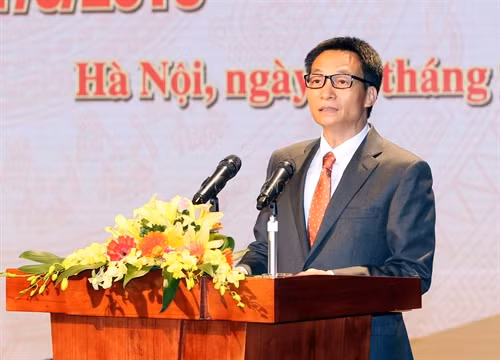 Phó Thủ tướng Vũ Đức Đam phát biểu. Ảnh: Đức Tám – TTXVN