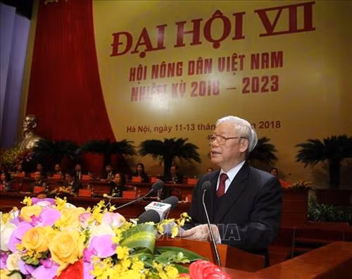 Tổng Bí thư , Chủ tịch nước Nguyễn Phú Trọng phát biểu chỉ đạo Đại hội. Ảnh: Trí Dũng – TTXVN