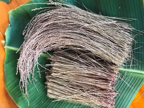 Cỏ thơm là nguyên liệu chính của muối cỏ. Ảnh: Thủy Bình
