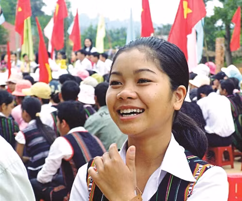 Học sinh Trường trung học phổ thông dân tộc nội trú N’Trang Lơng