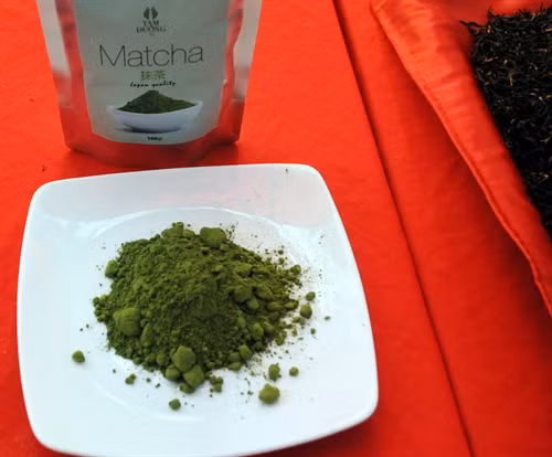 Chè Matcha là một trong số những sản phẩm chè chất lượng cao của Công ty Cổ phần Đầu tư phát triển chè Tam Đường.Ảnh: Tùng Phương - CTV/ TTXVN