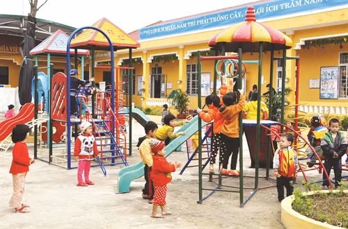 Huyện Cao Lộc đã đầu tư hàng chục tỷ đồng xây dựng cơ sở vật chất, trang thiết bị dạy học