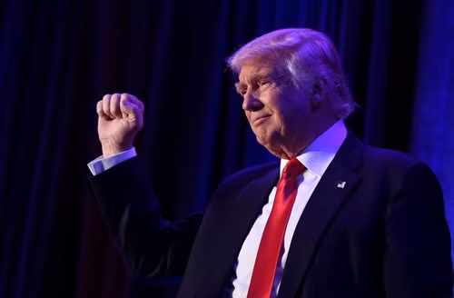 Tổng thống đắc cử Mỹ Donald Trump tại New York, Mỹ ngày 9/11. AFP/TTXVN