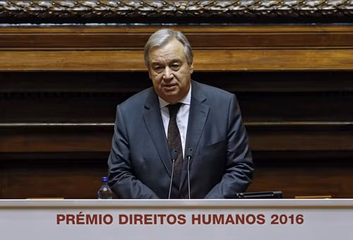 Trong ảnh (tư liệu): Tổng thư ký Liên hợp quốc Antonio Guterres tại một sự kiện ở Lisbon, Bồ Đào Nha ngày 23/12. EPA/TTXVN