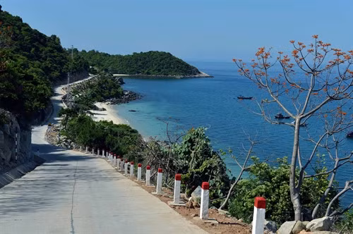 Các điểm du lịch trên đảo được kết lối bằng đường bê tông thuận tiện cho du khách