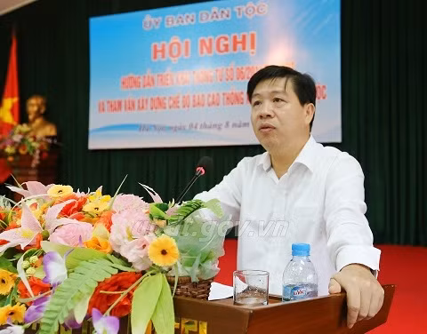 Thứ trưởng, Phó Chủ nhiệm Lê Sơn Hải phát biểu tại Hội nghị.