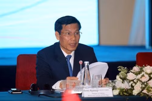 Bộ trưởng Bộ Văn hóa, Thể thao và Du lịch Việt Nam Nguyễn Ngọc Thiện phát biểu khai mạc hội nghị. Ảnh: Thanh Vũ-TTXVN