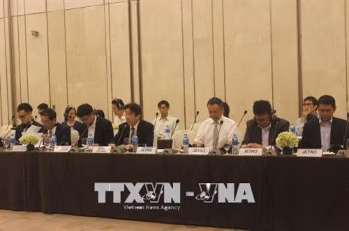 Các doanh nghiệp Nhật Bản tham gia cuộc họp. Ảnh: Xuân Anh - TTXVN