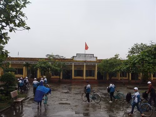 Một góc trường THCS Nghĩa An. Ảnh: Mai Hưng- TTXVN
