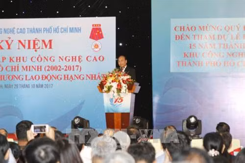 Thủ tướng Nguyễn Xuân Phúc phát biểu tại buổi Lễ. Ảnh: Hoàng Hải-TTXVN