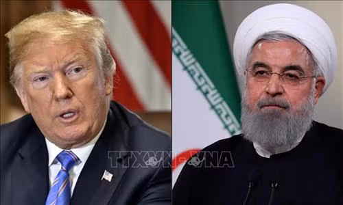 Tổng thống Mỹ Donald Trump (trái) và Tổng thống Iran Hassan Rouhani. Ảnh: AFP/ TTXVN
