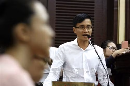 Ông Cao Toàn Mỹ tại phiên tòa. Ảnh: TTXVN (phát)