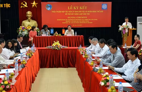 Quang cảnh lễ ký. Ảnh: Thanh Hà- TTXVN