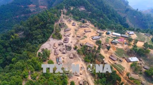 Toàn cảnh bản Pú Vang. Ảnh: Xuân Tư - TTXVN