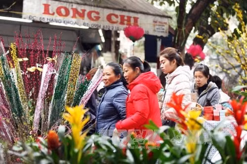 Chợ hoa Tết phố Hàng Lược ảnh 5