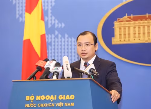 Người Phát ngôn Bộ Ngoại giao Lê Hải Bình. Ảnh: TTXVN