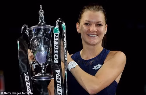 Agnieszka Radwanska vô địch WTA Finals 2015. (Nguồn: Getty Images)
