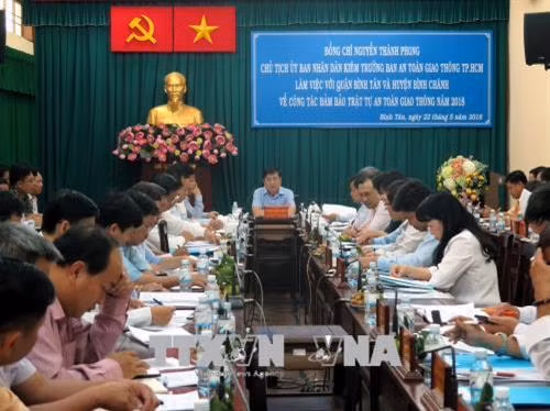 Quang cảnh buổi làm việc. Ảnh:Hoàng Hải-TTXVN