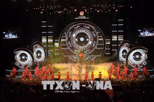 Chương trình nghệ thuật Xuân quê hương 2018. Ảnh: Nhan Sáng -TTXVN