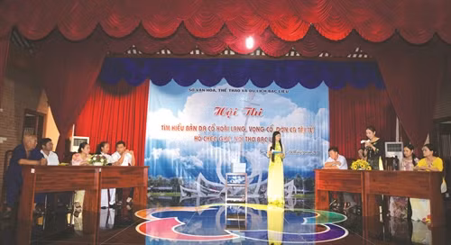 Hội thi tìm hiểu về bản Dạ cổ hoài lang, vọng cổ, đờn ca tài tử, hò chèo ghe, nói thơ Bạc Liêu