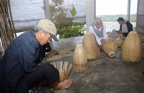 Các sản phẩm mây tre đan của HTX Bao La