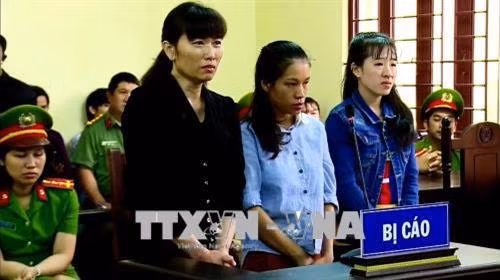 Các bị cáo nghe Tòa tuyên án. Ảnh: Thành Chung - TTXVN