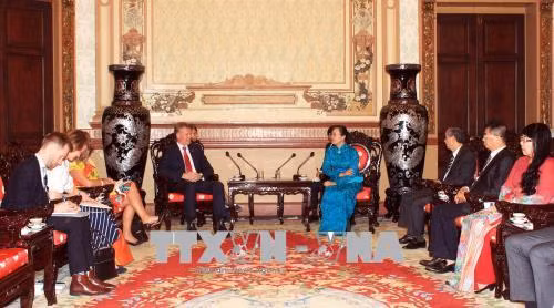 Quang cảnh buổi tiếp. Ảnh: Xuân Khu-TTXVN