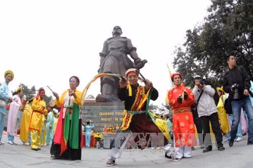 Lễ hội Gò Đống Đa 2016. Ảnh: Quốc Khánh - TTXVN