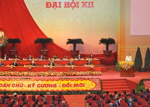 Đại hội XII Đảng cộng sản Việt Nam. Ảnh: TTXVN