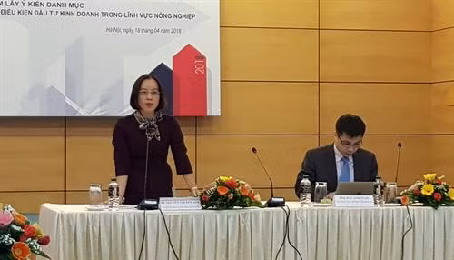 Bà Nguyễn Thị Kim Anh, Vụ trưởng Vụ Pháp chế (Bộ NN&PTNT) phát biểu. Ảnh: baochinhphu.vn