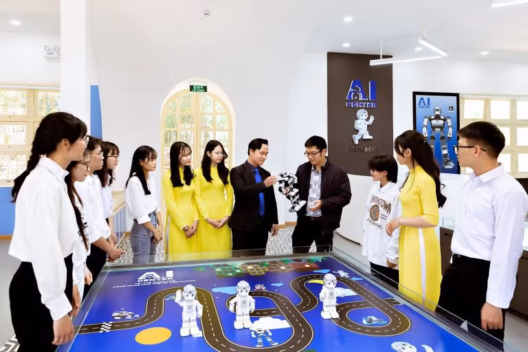 Trung tâm Giáo dục đào tạo trí tuệ nhân tạo và Công nghệ (AIC) được đặt tại Trường Đại học Đà Lạt. Ảnh: dlu.edu.vn
