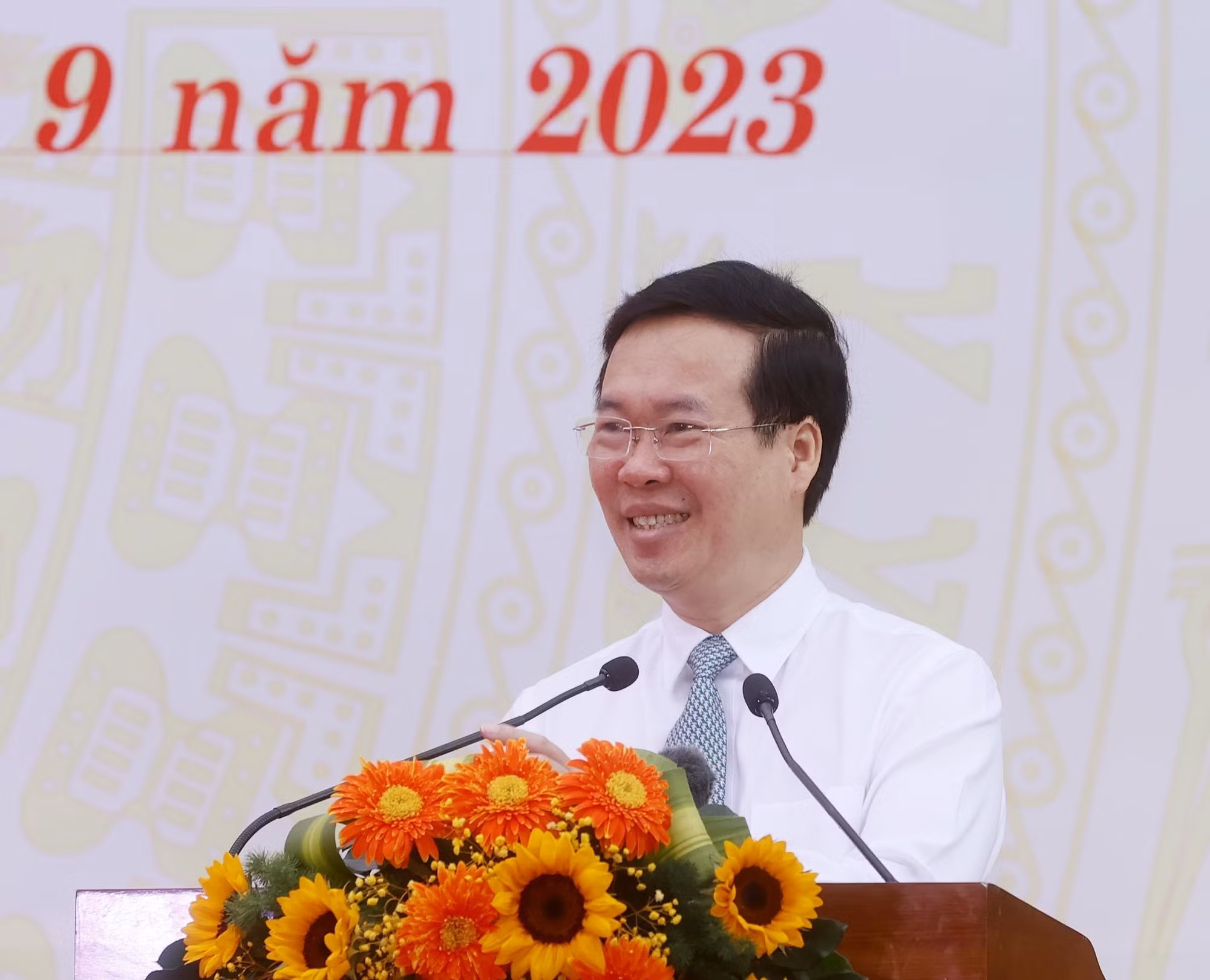 Chủ tịch nước Võ Văn Thưởng dự khai giảng năm học mới tại Trường Phổ thông dân tộc nội trú tỉnh Gia Lai ảnh 1