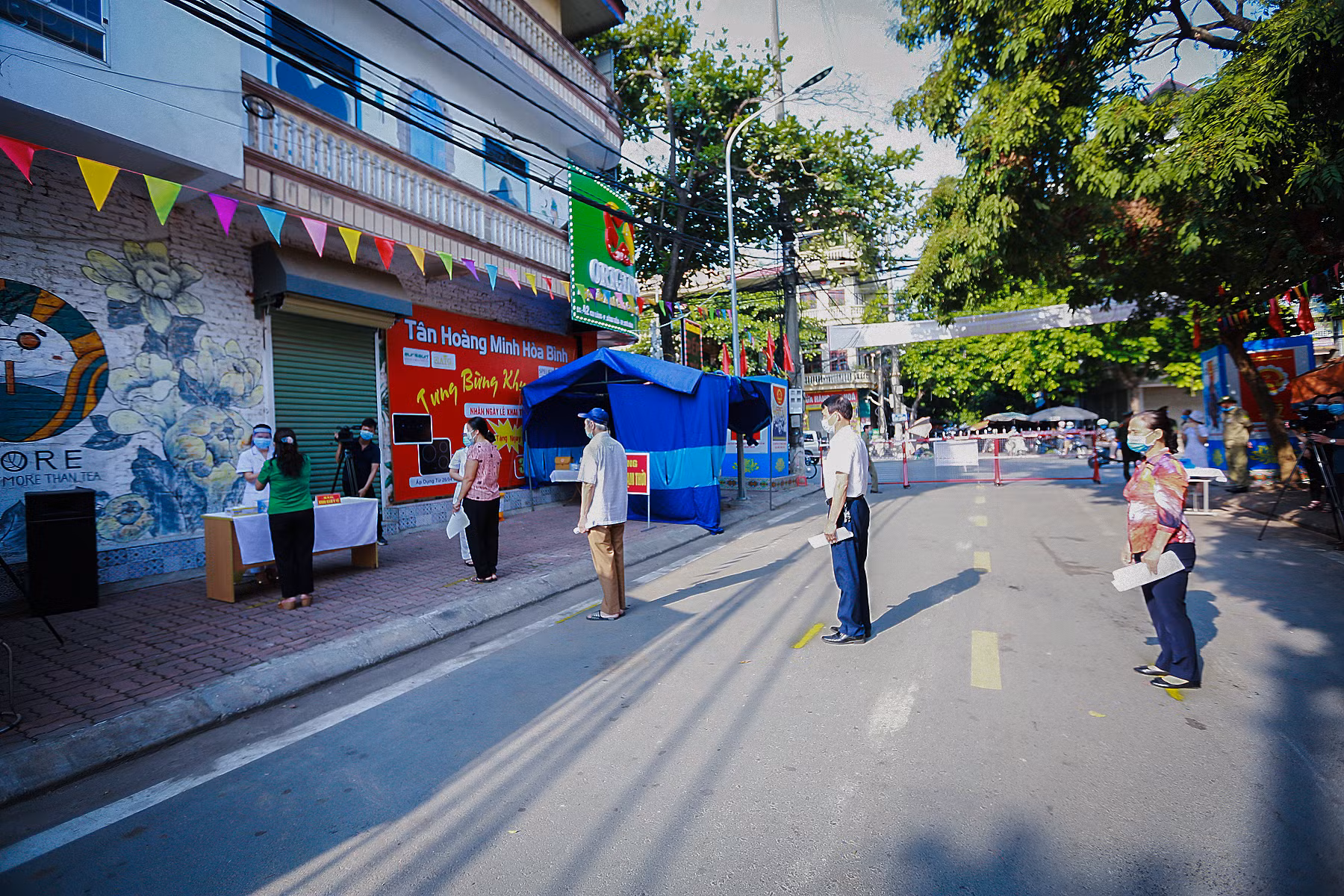 Hòa Bình diễn tập bầu cử đảm bảo an toàn phòng, chống dịch COVID-19 ảnh 7 Hòa Bình diễn tập bầu cử đảm bảo an toàn phòng, chống dịch COVID-19 ảnh 7