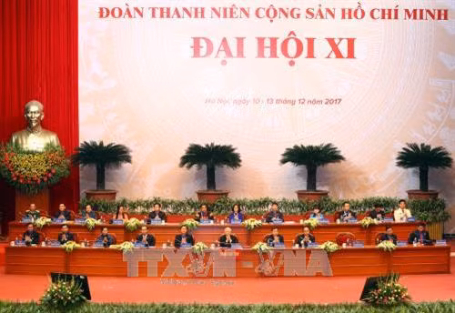 Đoàn Chủ tịch Đại hội. Ảnh: TTXVN