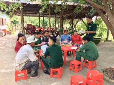 Hiệu quả từ mô hình “Tổ tự quản đường biên, mốc giới và an ninh, trật tự xóm ấp. Ảnh: Lê Sen