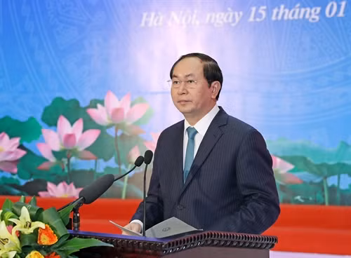 Chủ tịch nước Trần Đại Quang. Ảnh: Nhan Sáng-TTXVN