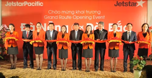 Hãng hàng không giá rẻ Jetstar Pacific chính thức mở đường bay thẳng giữa Đà Nẵng- Đài Bắc từ ngày 2/12. Ảnh: Văn Sơn- TTXVN