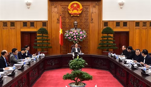 Thường trực Chính phủ họp về điều chỉnh Quy hoạch điện và than. Ảnh: Đức Tám – TTXVN