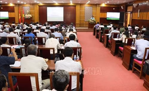 Quang cảnh lễ công bố. Ảnh: Lê Đức Hoảnh - TTXVN