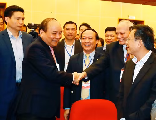 Thủ tướng Nguyễn Xuân Phúc và các đại biểu tham dự hội nghị. Ảnh: Thống Nhất – TTXVN