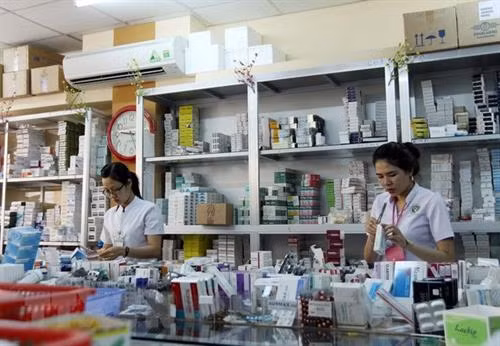 Nhà thuốc GPP tại bệnh viện quận 2, Thành phố Hồ Chí Minh. Ảnh: Phương Vy - TTXVN