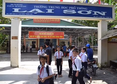 Trường THPT Lại Sơn. Ảnh: Lê Huy Hải - TTXVN