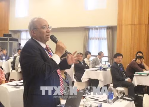 Đại diện Mexico chia sẻ thông tin tại hội thảo. Ảnh: Xuân Anh - TTXVN